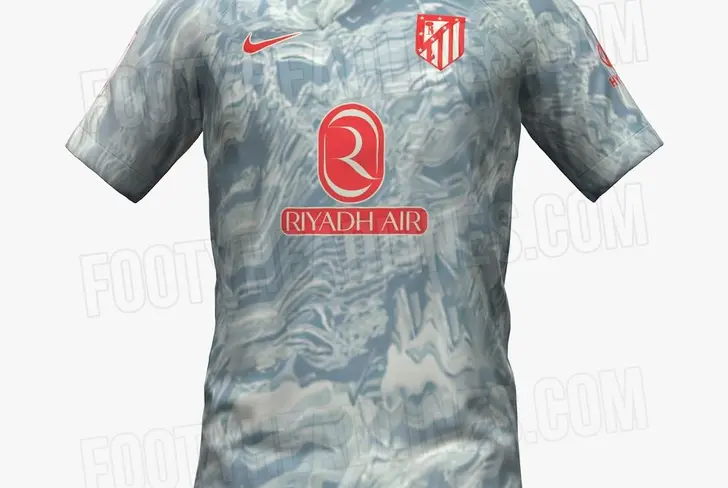 Imagen de la posible segunda equipación del Atlético. Imagen: Footy Headlines.