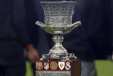 El trofeo de la Supercopa de España disputado en la edición pasada de 2022. Imagen: Eurosport.
