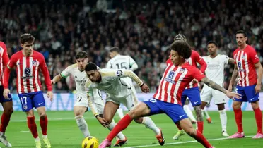 Finaliza la primera parte, el Real Madrid está venciendo al Atlético de Madrid