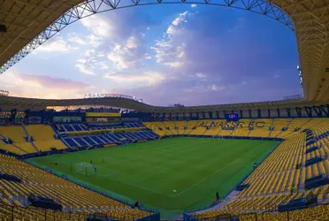 Imagen del Al-Awwal Stadium de Riad, sede de la semifinal entre Madrid y Atlético. Imagen: RFEF.