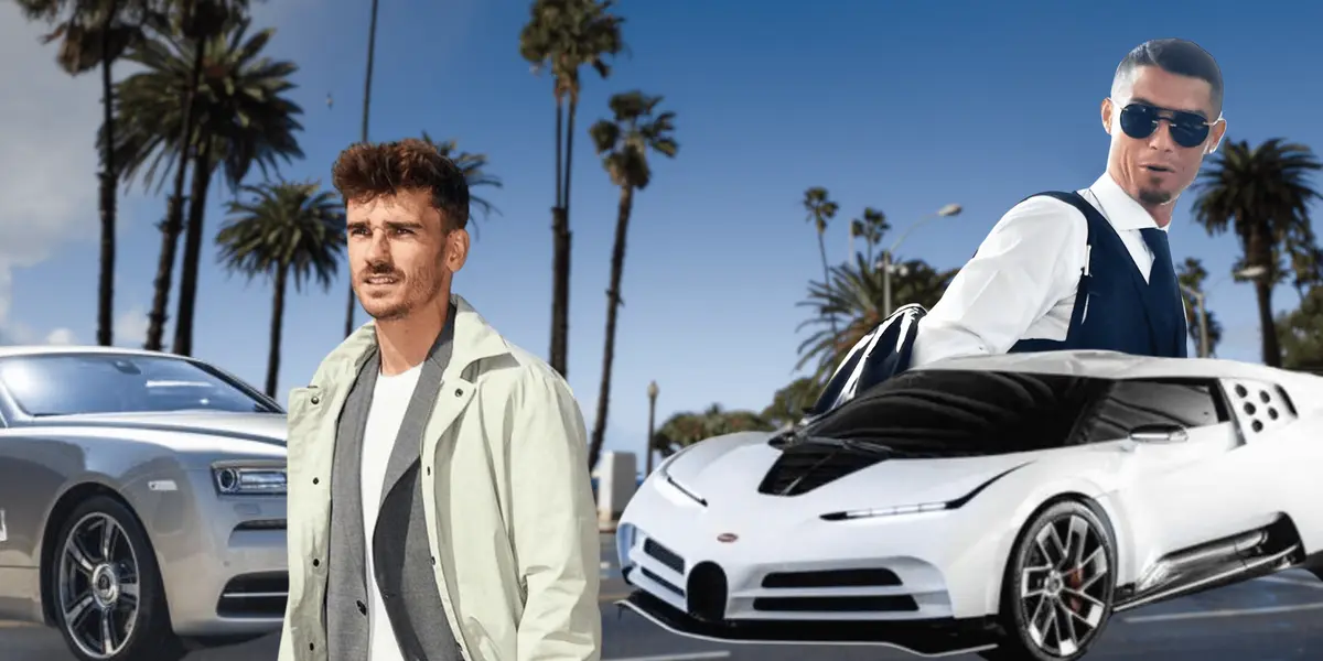 Antoine Griezmann saltó en la comparativa con Cristiano Ronaldo por el valor de sus autos