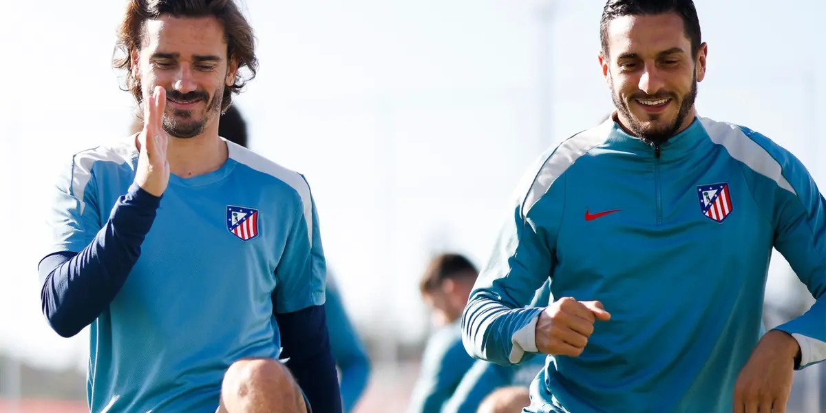 Antoine Griezmann y Koke Foto: Atleti