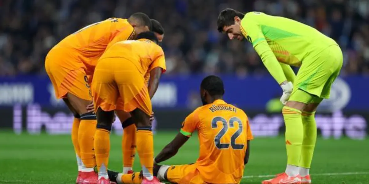 Antonio Rudiger se lesionó contra el conjunto perico y es seria duda frente al Atlético de Madrid
