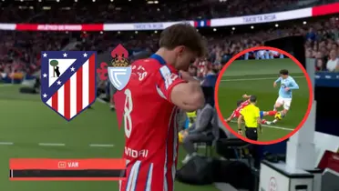 Atlético de Madrid vs Celta de Vigo Foto: Captura de DSports y Escudoteca