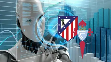 Atlético de Madrid vs Celta de Vigo Foto: Escudoteca y RCWeb