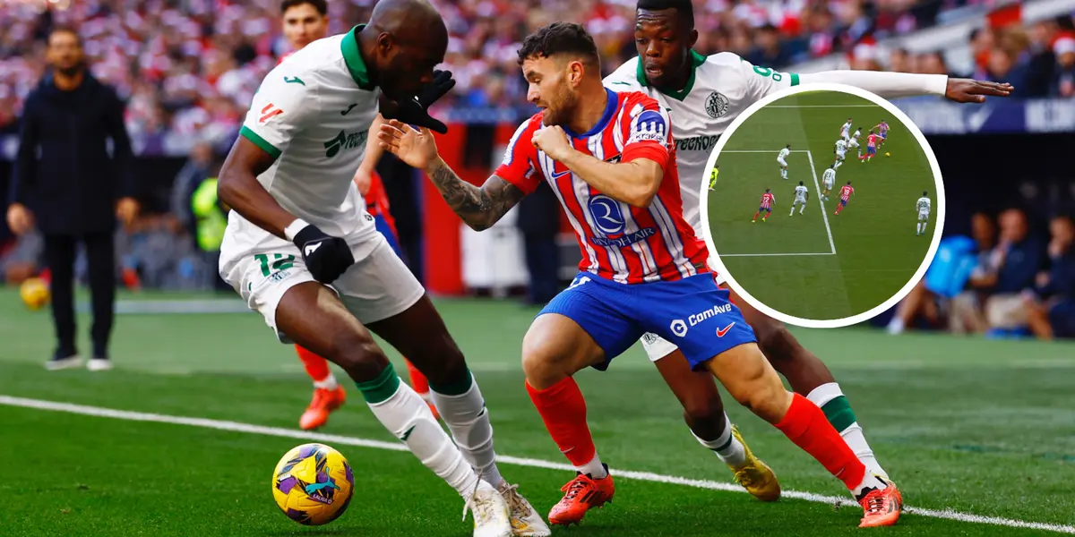 Atlético de Madrid vs Getafe Foto: El Chiringuito y Captura de ESPN