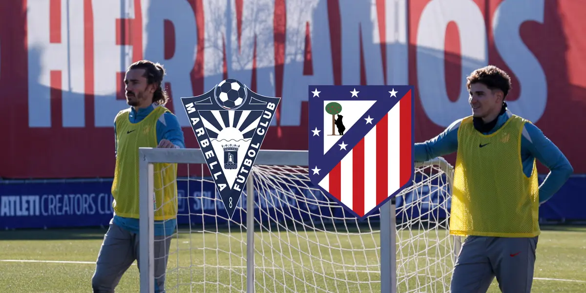 Atlético de Madrid vs Marbella Foto: Atleti y Escudoteca