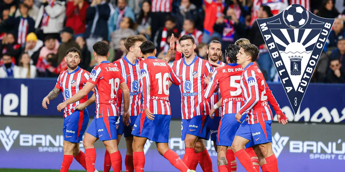 Atlético de Madrid vs Marbella Foto: Atleti y Escudoteca