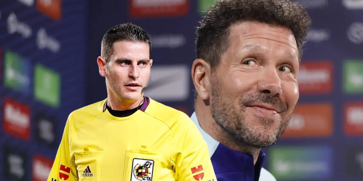 ¿Dardo o aplauso? Simeone a los árbitros previo al Atleti vs Las Palmas