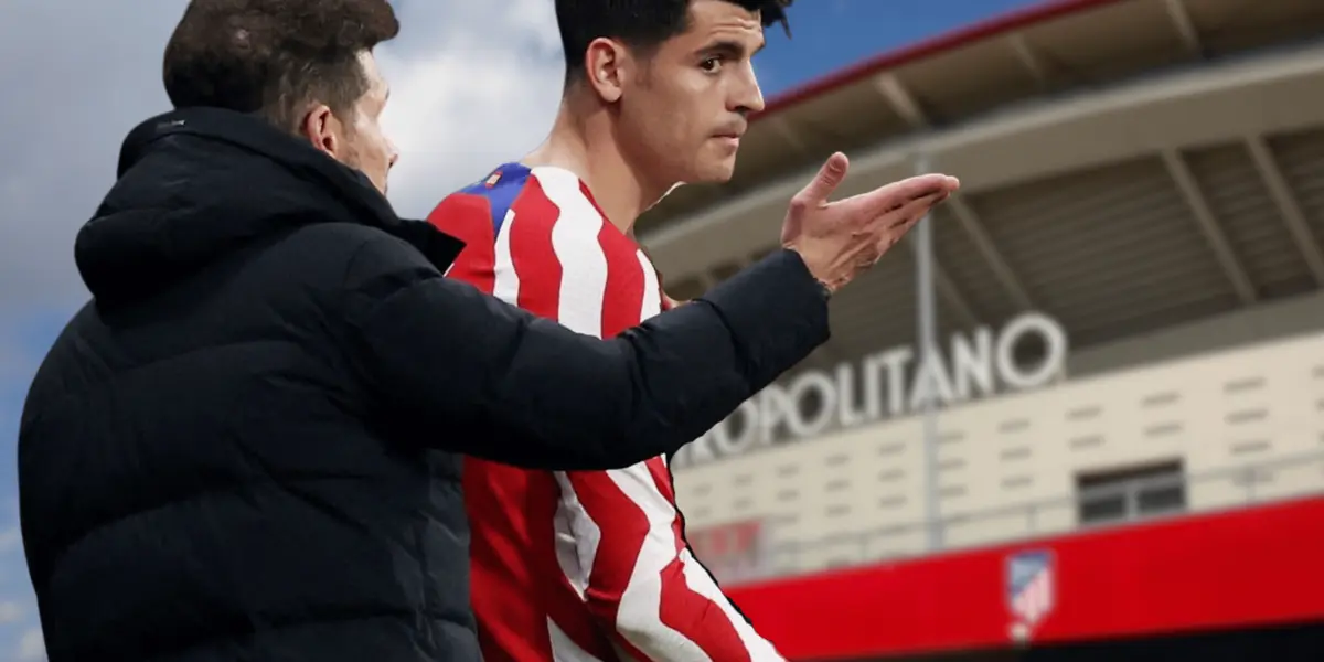 Diego Simeone exigió aún más a Álvaro Morata luego de anotar el primer gol de la temporada