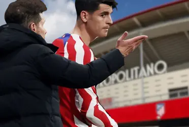 Diego Simeone exigió aún más a Álvaro Morata luego de anotar el primer gol de la temporada