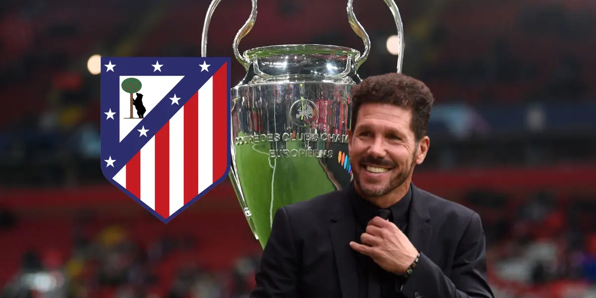 Diego Simeone Foto: Atleti, UEFA y Escudoteca