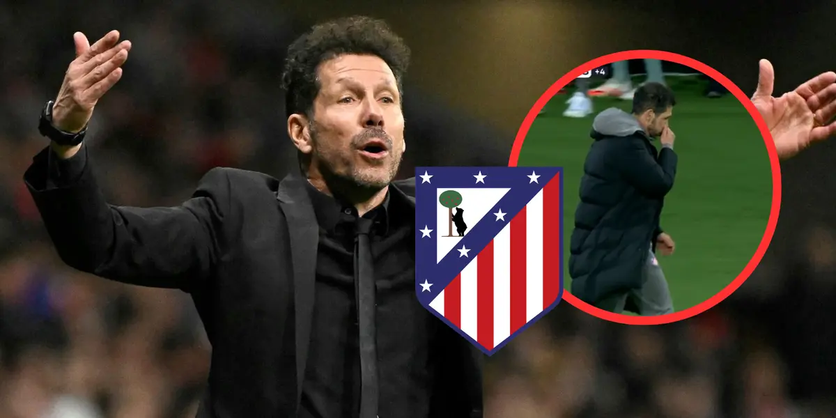 Diego Simeone Foto: Atleti y Captura de ESPN, Escudoteca