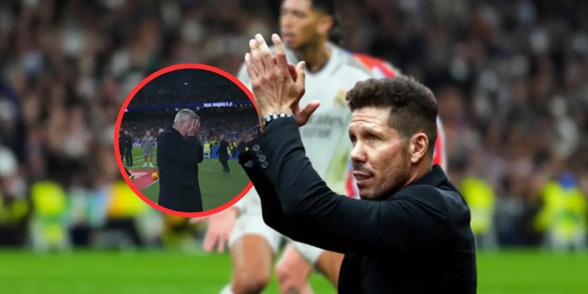Diego Simeone y Carlo Ancelotti Foto: Captura de Movistar LaLiga y El Chiringuito