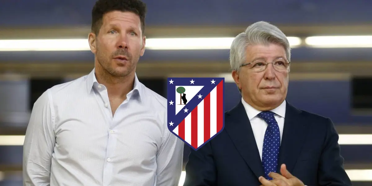 Diego Simeone y Enrique Cerezo Foto: AP Noticias y Escudoteca