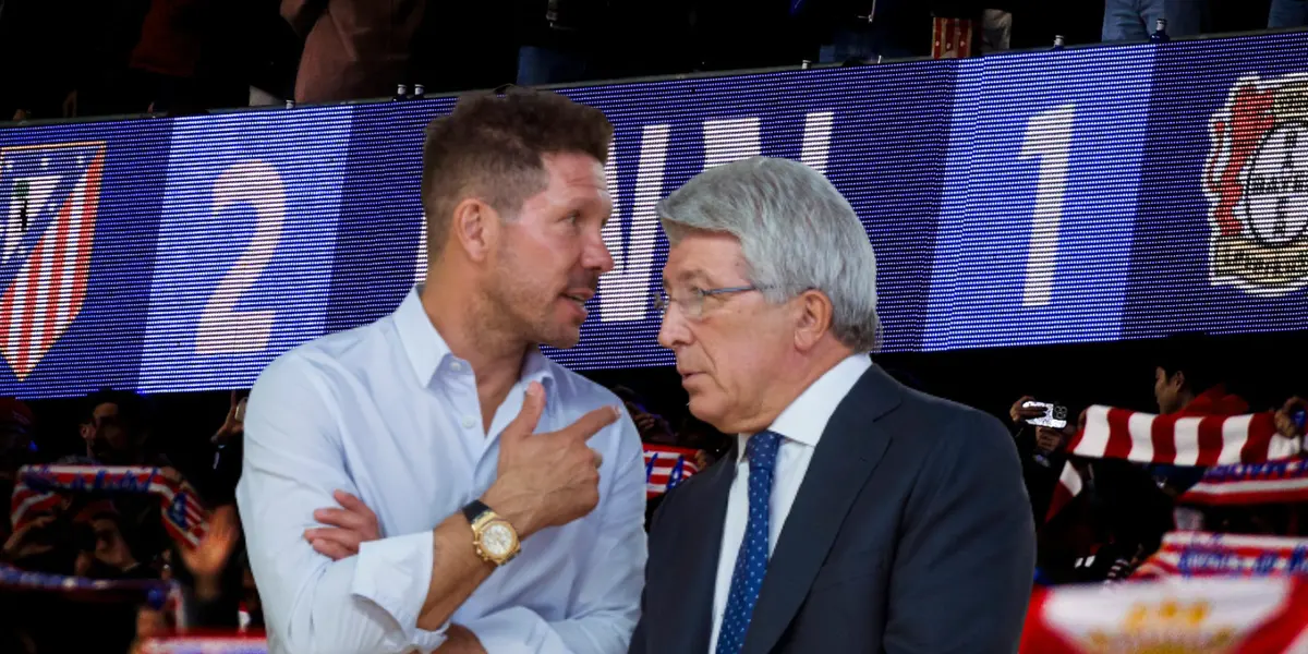 Diego Simeone y Enrique Cerezo Foto: Atleti y Marca