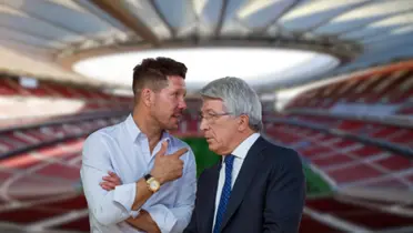 Diego Simeone y Enrique Cerezo Foto: Atleti y Marca