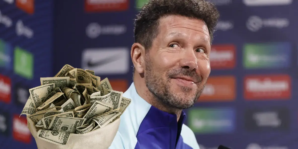 Diego Simeone y su gran salario Foto: Atleti y Pexels