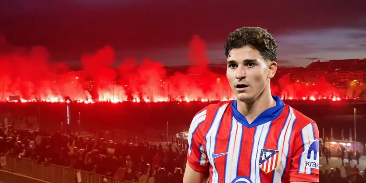 El argentino subió a su cuenta el recibimiento con bengalas al equipo, ni punto de comparación con el Manchester City