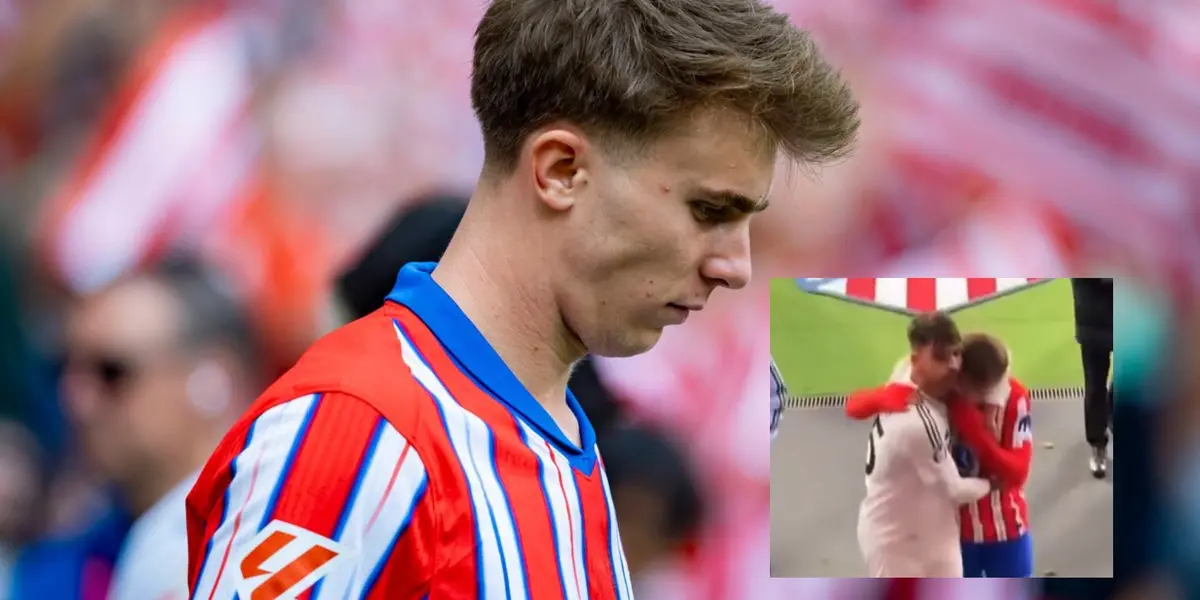 El canario consoló al madrileño tras finalizar el derbi de Champions