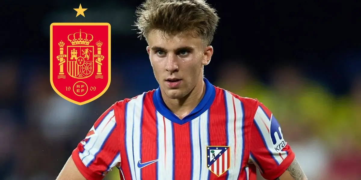 El canterano del Atlético de Madrid no fue convocado por Luis de la Fuente para la absoluta