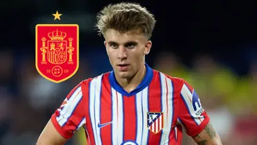 El canterano del Atlético de Madrid no fue convocado por Luis de la Fuente para la absoluta