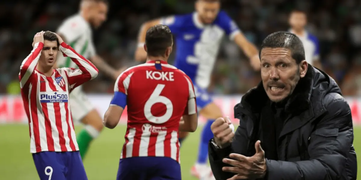 El Cholo está decepcionado con el bajo nivel que está mostrando el jugador.