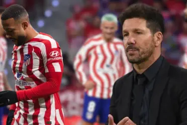 El Cholo se refirió a la actualidad del jugador neerlandés en el equipo madrileño.