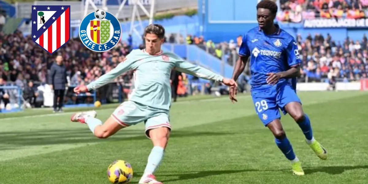 El club colchonero se adelantó contra el Getafe por un penalti en el que había mano de Alderete