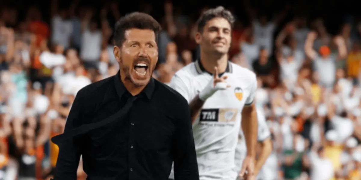 El Colchonero recibió un golpe fuerte en la apertura del partido en Mestalla.
