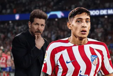 El colchonero y la sorpresa de la molestia del lateral con la selección Argentina.