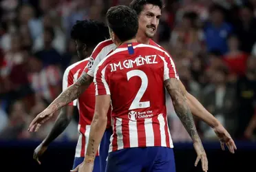 El defensor montenegrino siente los colores del Atleti como nadie y mira sus declaraciones que emocionaron más de un colchonero