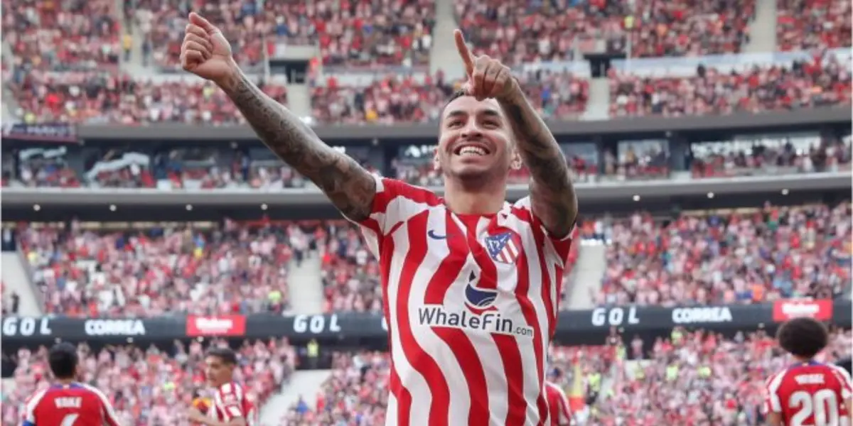 El delantero Ángel Tucu Correa fue elegido como uno de los jugadores destacados del videojuego de fútbol por su doblete ante Girona