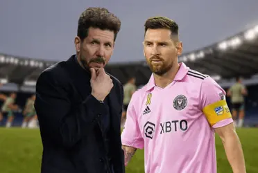 El entrenador Colchonero se refirió a su compatriota, que juega en el Inter de Miami.