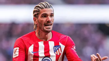 El futbolista argentino mostró todo el orgullo Colchonero tras la clasificación a semifinales de la Copa.