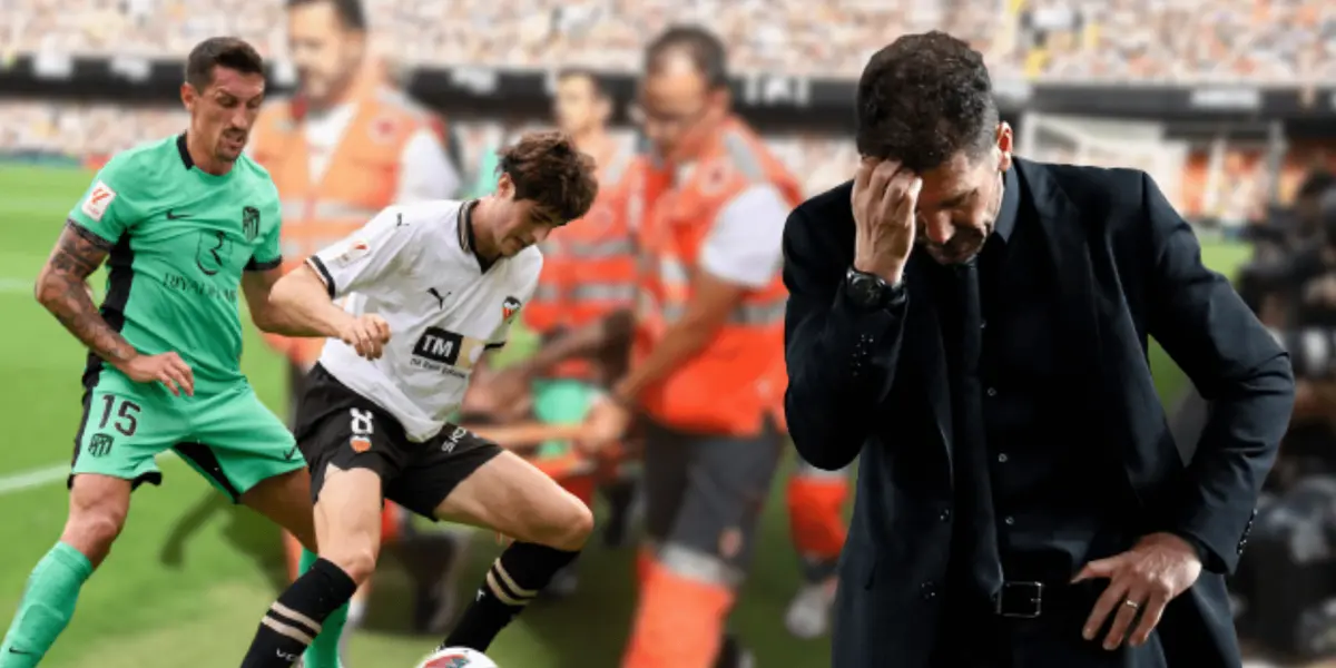 El futbolista tuvo que salir entre lágrimas en camilla y asistido del campo de juego.