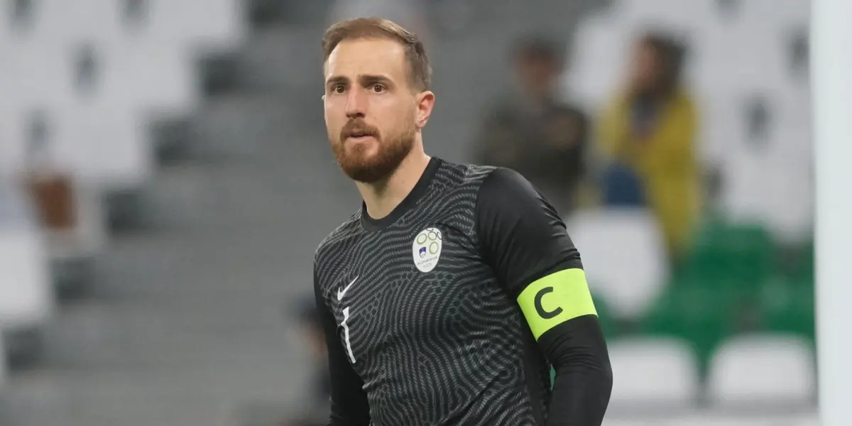 El portero del Atlético de Madrid no la pasa bien con Eslovenia