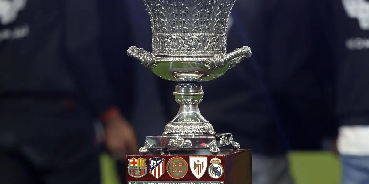El trofeo de la Supercopa de España disputado en la edición pasada de 2022. Imagen: Eurosport.