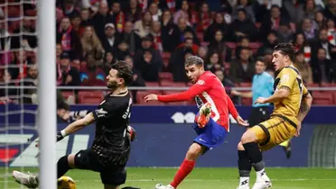 En un partido disputado, Atlético de Madrid y Rayo igualan en la primera mitad