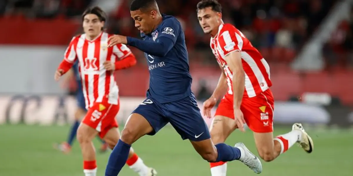 En una primera mitad apretada, Atlético de Madrid y Almería igualan a un gol