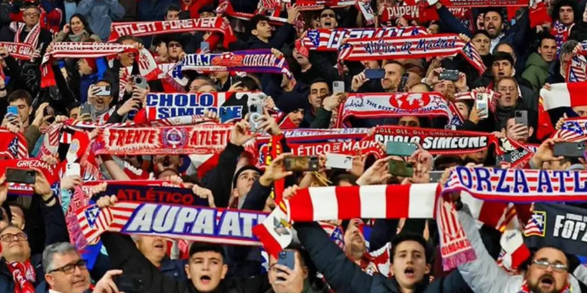 Esto es Atlético de Madrid, locura de los hinchas Colchoneros en Giuseppe Meazza