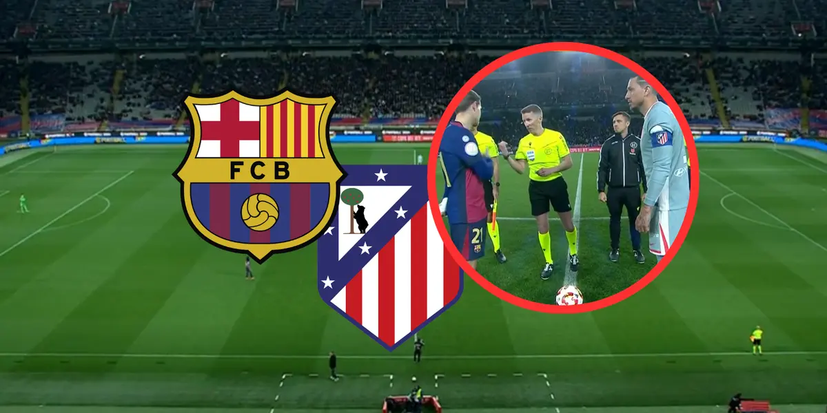 FC Barcelona vs Atlético de Madrid Foto: Captura de ESPN y Escudoteca