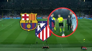 FC Barcelona vs Atlético de Madrid Foto: Captura de ESPN y Escudoteca