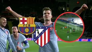 FC Barcelona vs Atlético de Madrid Foto: Escudoteca y Captura de ESPN