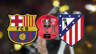 FC Barcelona vs Atlético de Madrid Foto: Escudoteca y Copa del Rey