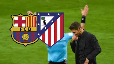 FC Barcelona vs Atlético de Madrid Foto: Escudoteca y LaLiga
