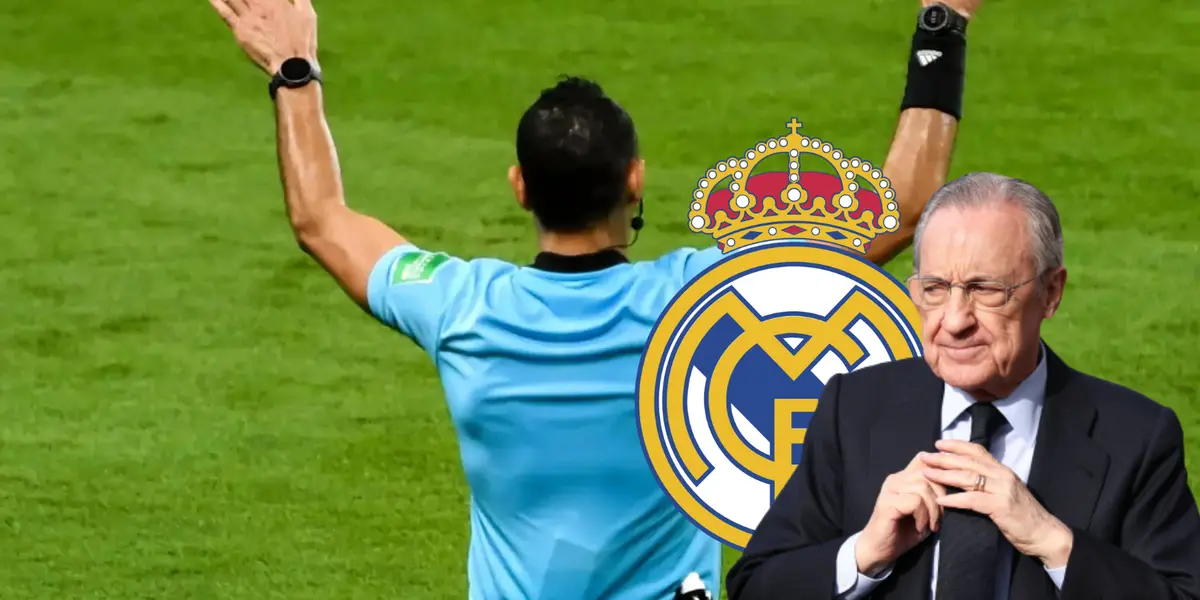 Florentino Pérez Foto: Marca, Pexels y Escudoteca