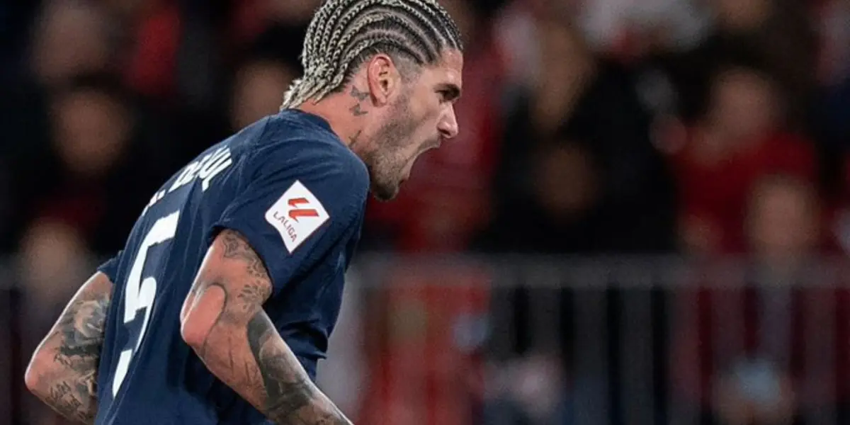 Frustración total, las declaraciones de Rodrigo De Paul tras empatar ante Almería