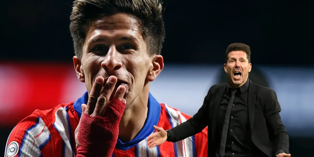 Giuliano Simeone y Diego Simeone Foto: Atléti