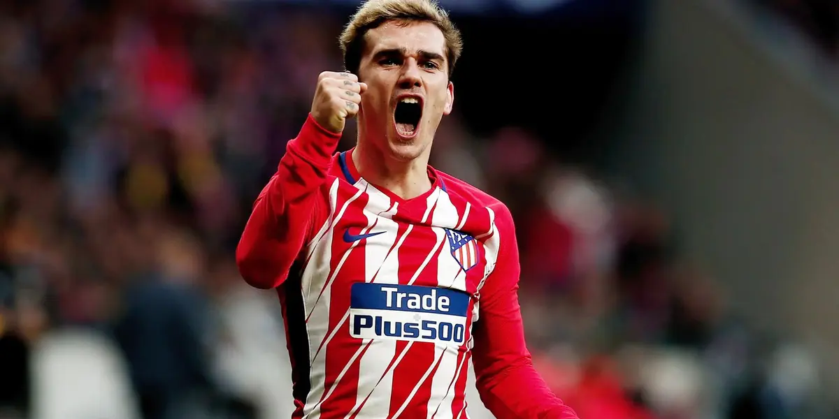Griezmann celebrando un tanto con el Atlético de Madrid. Imagen: Goal.com